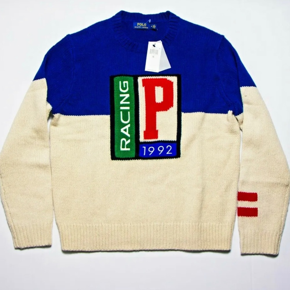 Polo p-racing knit size large bnwt ❌ SOLD❌